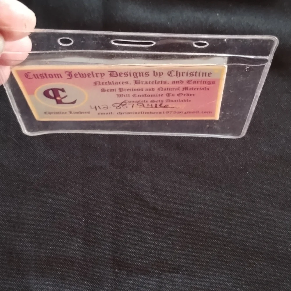 Plastic holders for name tags. Can be used with lanyards I have listed